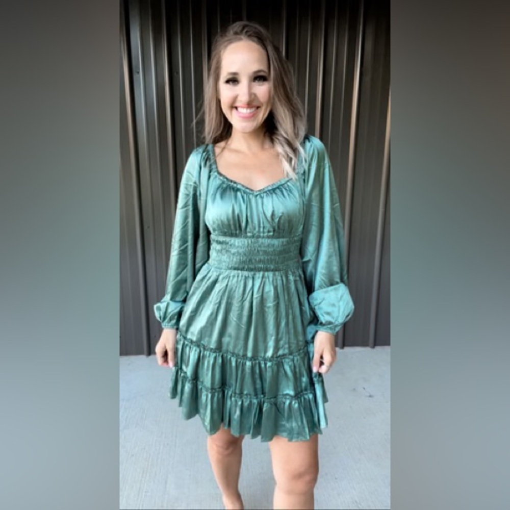 Sage green dress